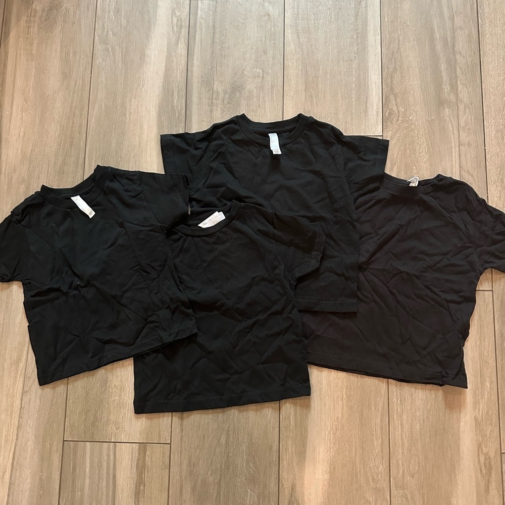 100% cotton unisex black tee never used